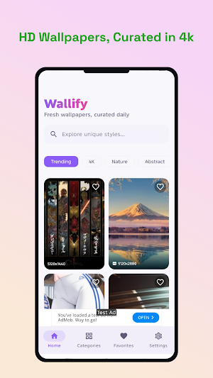 Wallify - HD wallpapers Screenshot 1