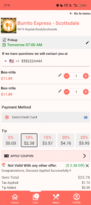 Burrito Express Screenshot 3