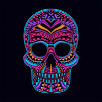 Sugar Skull Wallpaper HD 4K