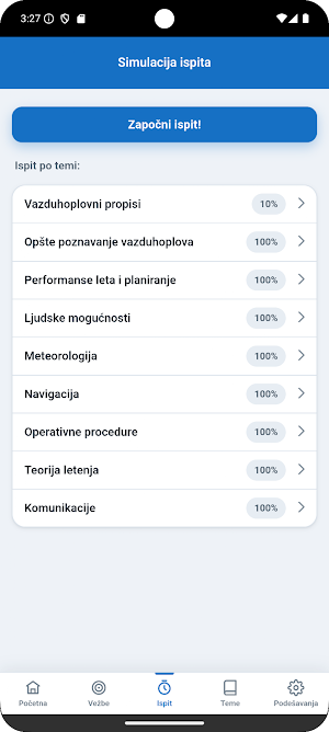Kviz za ispit PPL(A) - Srpski Screenshot 1