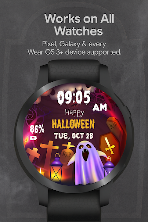 Spooky Ghost WatchFace Screenshot 1