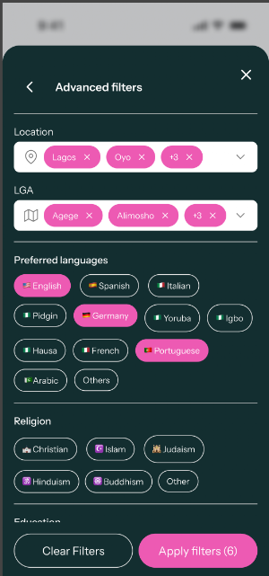 Diamour: Nigerian Dating Screenshot 1