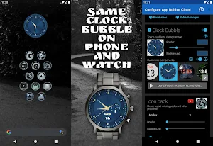 Free Analog Watch Face Theme for Bubble Cloud Screenshot 1