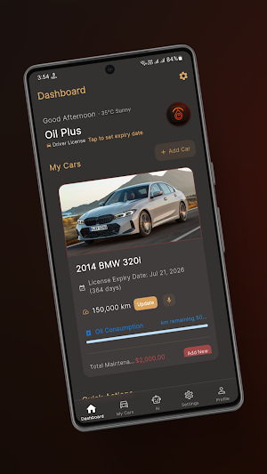 Ai Oil Plus Tracker & Car Care Screenshot 3