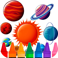 coloring space planet