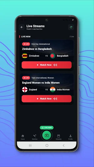 CricOne Live Stream - Score Screenshot 2