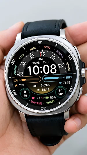 【Custom】Text Clock Turntable Screenshot 1