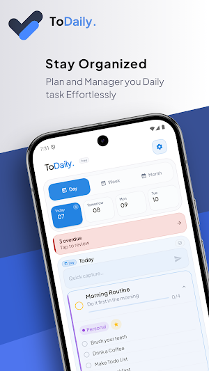 ToDaily - Daily Planner & Task Screenshot 0