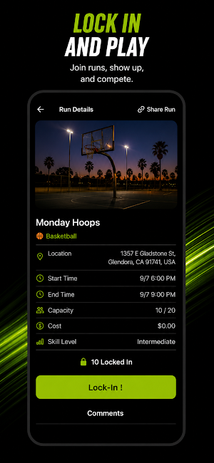 Open Runs: Pickup Sports Screenshot 2