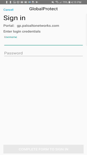 GlobalProtect Screenshot 0