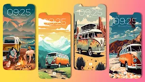 Classic Van Car Wallpaper Screenshot 1