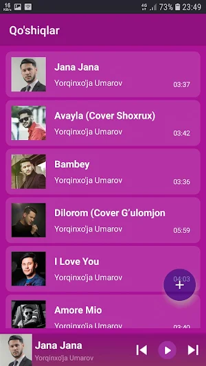 Yorqinxo'ja Umarov qo'shiqlari Screenshot 0