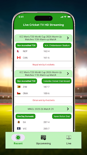 Live Cricket TV HD Streaming Screenshot 1