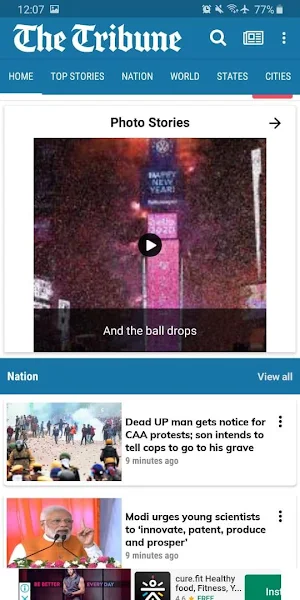 The Tribune, Chandigarh, India Screenshot 0
