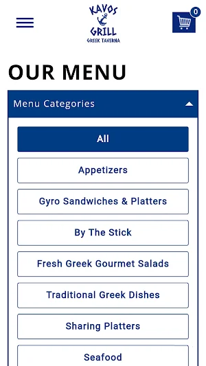 Kavos Grill Greek taverna Screenshot 2