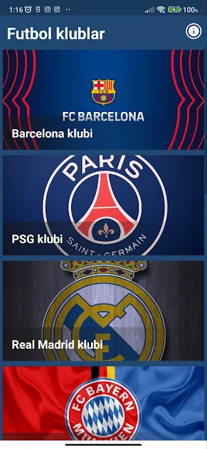 Futbol klublari tarixi Screenshot 1