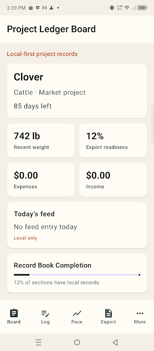 ShowProject: Livestock Log Screenshot 0
