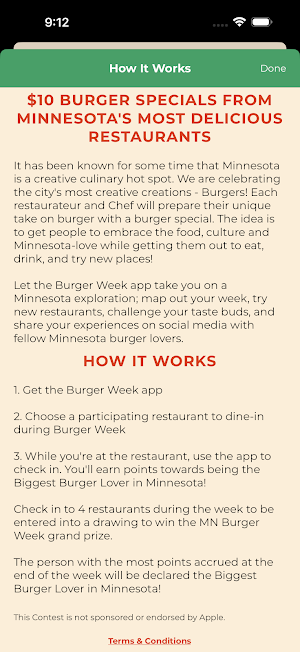 Minnesota Burger Week Screenshot 1