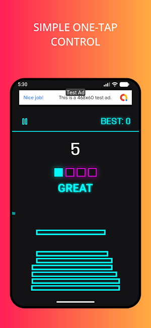 StackNeon - Perfect Rhythm Screenshot 1