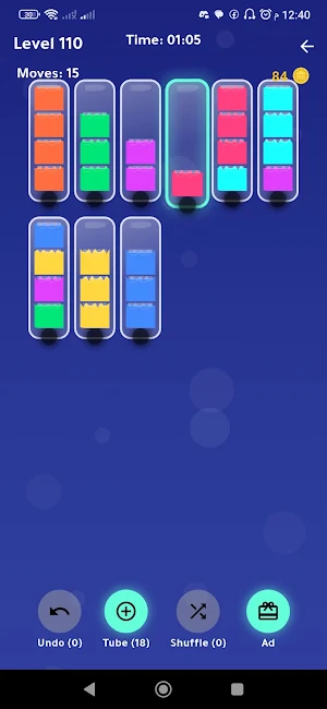 AquaFlow - Water Sort Puzzle Screenshot 1