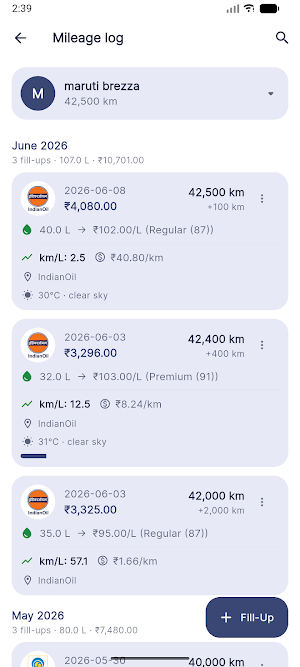 FuelWheel: Fuel & Costs Screenshot 3