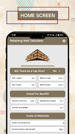 Retaining Wall Calculator Screenshot 0