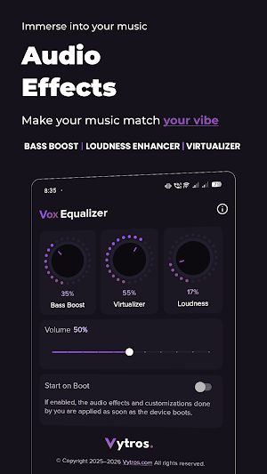 Vox Equalizer - Bass Booster Screenshot 2