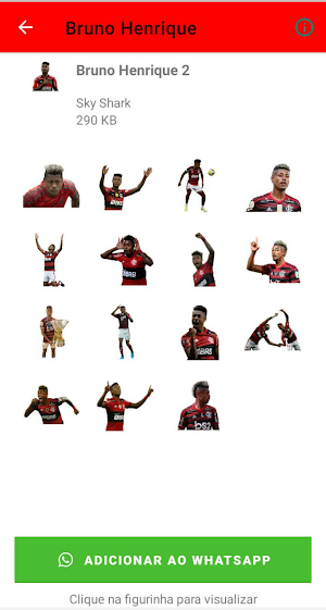Stickers Bruno H. Flamengo Screenshot 2