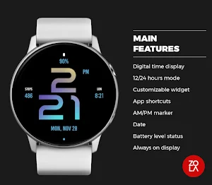 Stylish Aurora Watch Face Screenshot 1
