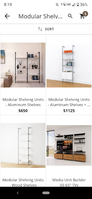 Modern Shelving Screenshot 2