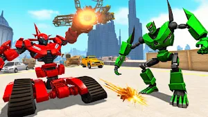 Robot Bus Army Car Game 3d Screenshot 2