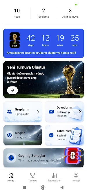 Dünya Kupası 2026 Tahmin Oyunu Screenshot 3