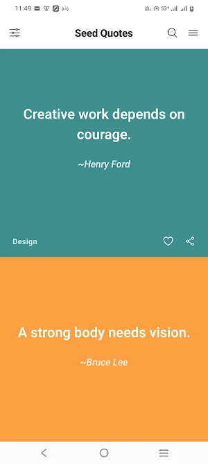 Seed Quotes Screenshot 1