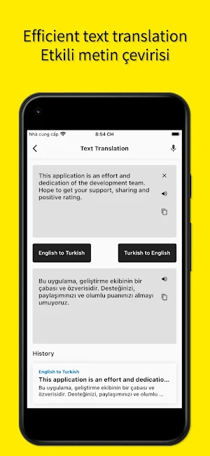 English to Turkish Translation Screenshot 2