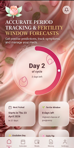 Rose: Period Tracker & Cycle Screenshot 0