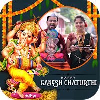 Ganesh Chaturthi photo frame : Ganesh Photo Frames