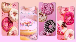 Donut : Kawaii Food Wallpaper Screenshot 3