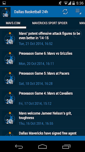 Dallas Basketball 24h Screenshot 1