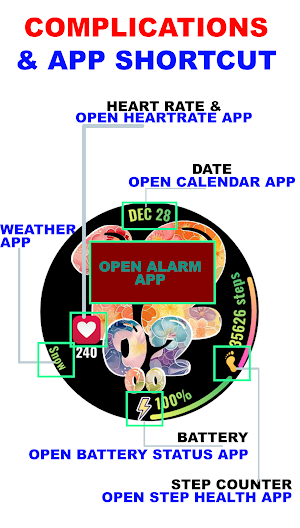 A079 Customizable Watch Face Screenshot 3