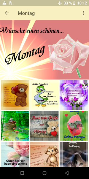 Wochentage Bilder Screenshot 1
