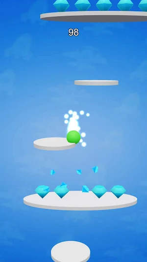 Bouncy Disk Hop Climb Screenshot 1