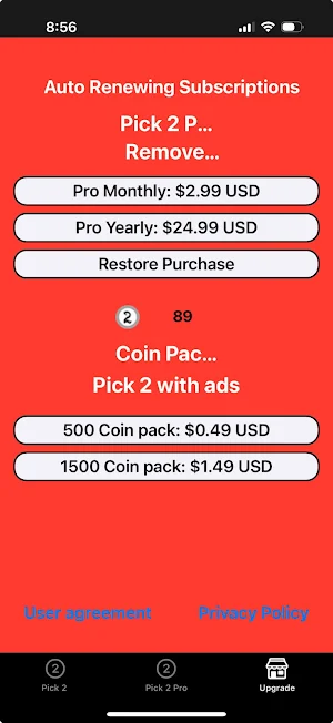 Pick 2 Screenshot 2