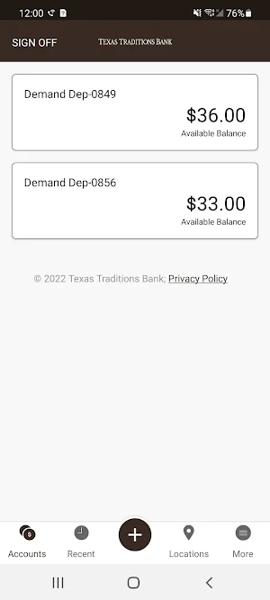 Texas Traditions Mobile Screenshot 1