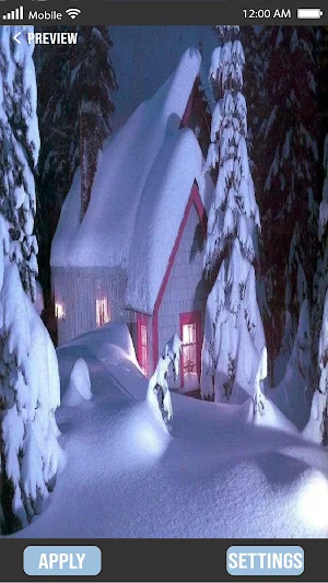 Snow Fall Wallpapers Screenshot 1