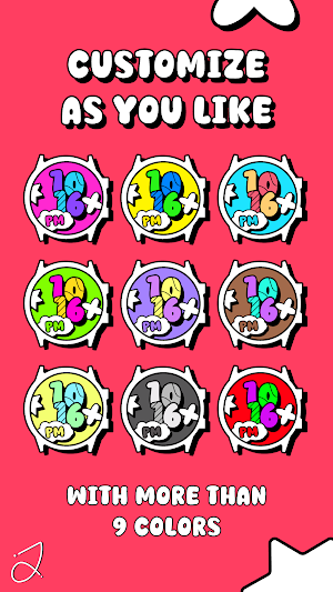 Simple Pop Watch Face Screenshot 1