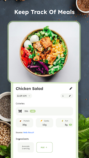 Nutrition & Calorie Tracker Screenshot 2