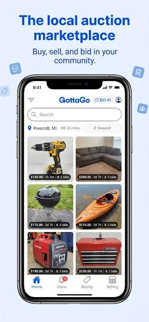 GottaGo: Local Auction Market Screenshot 1