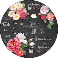 BFF126- Blackboard Art Rose