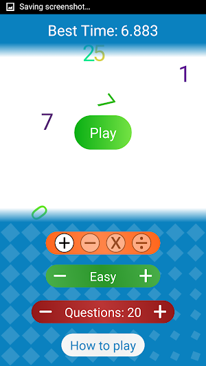 Fast Math Game Screenshot 0