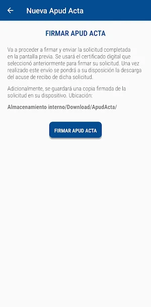 Apoderamiento APUD ACTA móvil Screenshot 3